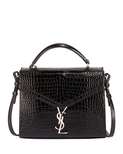 ysl top handle bag croc|ysl hand handles.